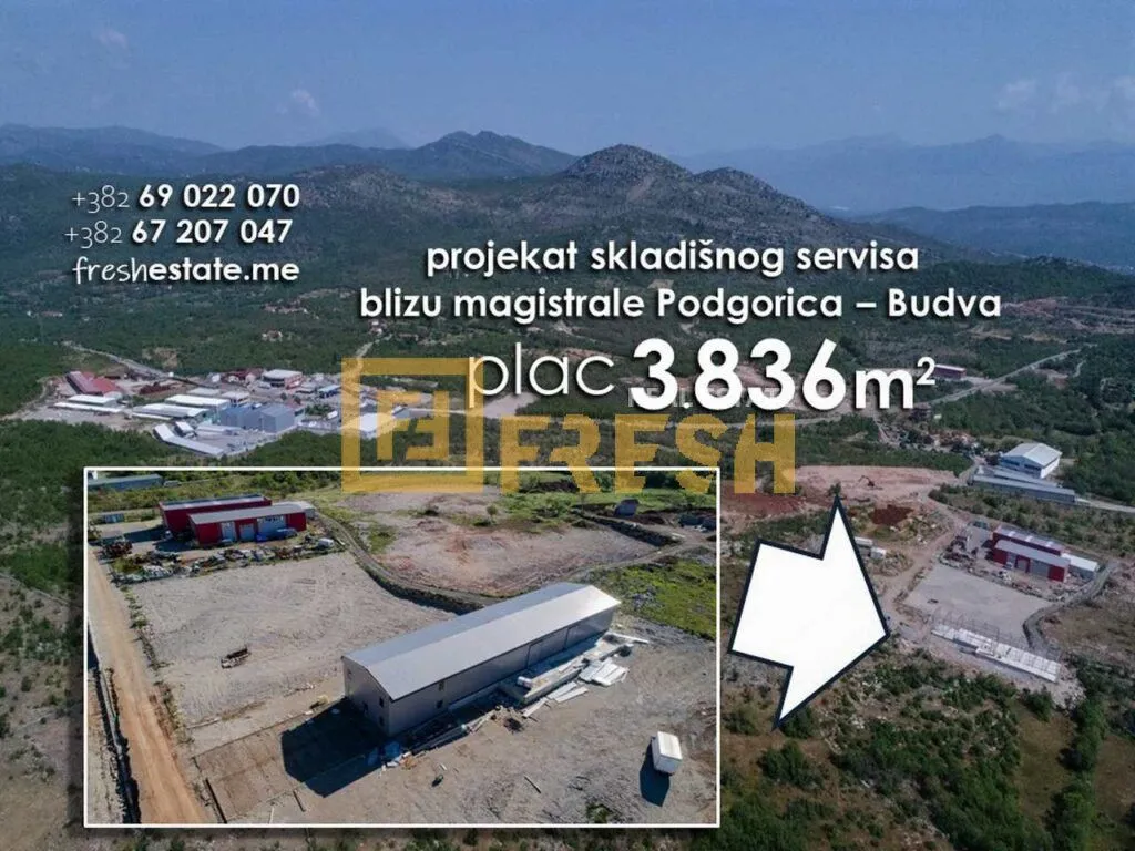 Prodaja, plac, 3836m², Kokoti, Podgorica