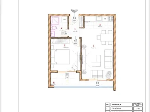 Prodaja, jednosoban stan, 48m², Pinješ, Ulcinj - image 5