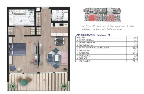 Sale, three bedroom apartment, 225m², Centar, Budva - image 8