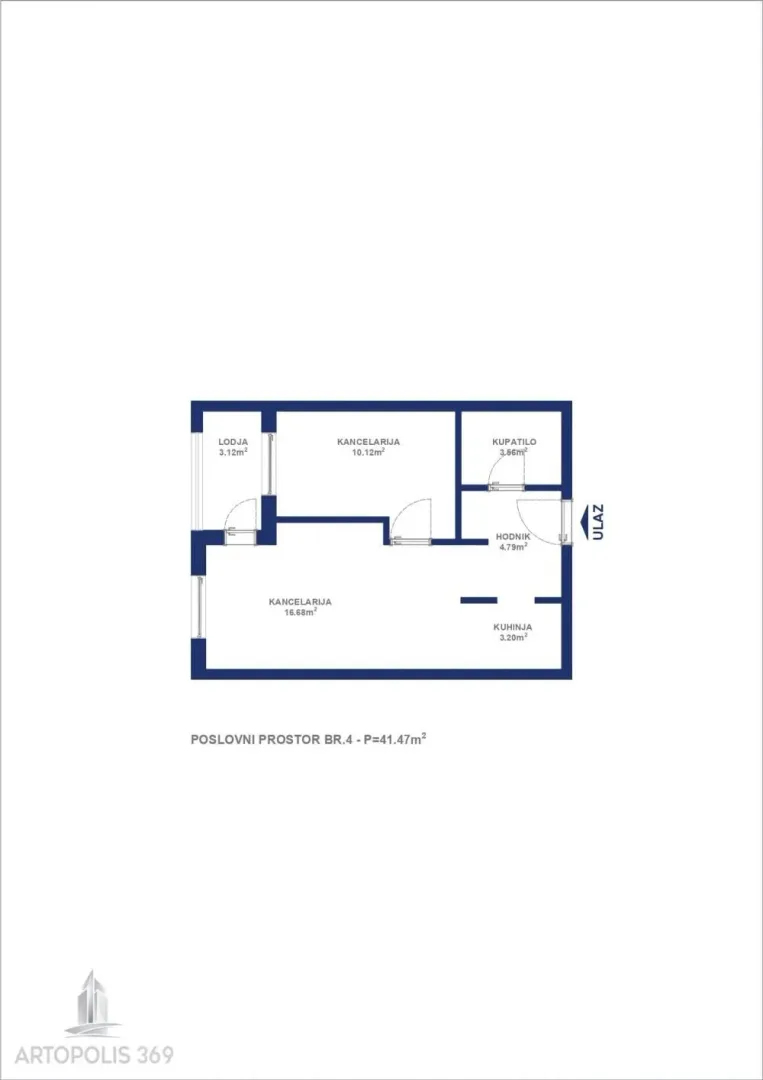 Prodaja, dvosoban stan, 42m², Ledine, Beograd