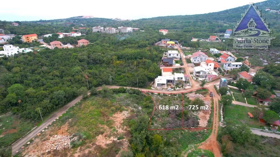 Prodaja, plac, 1343m², Krimovica, Kotor