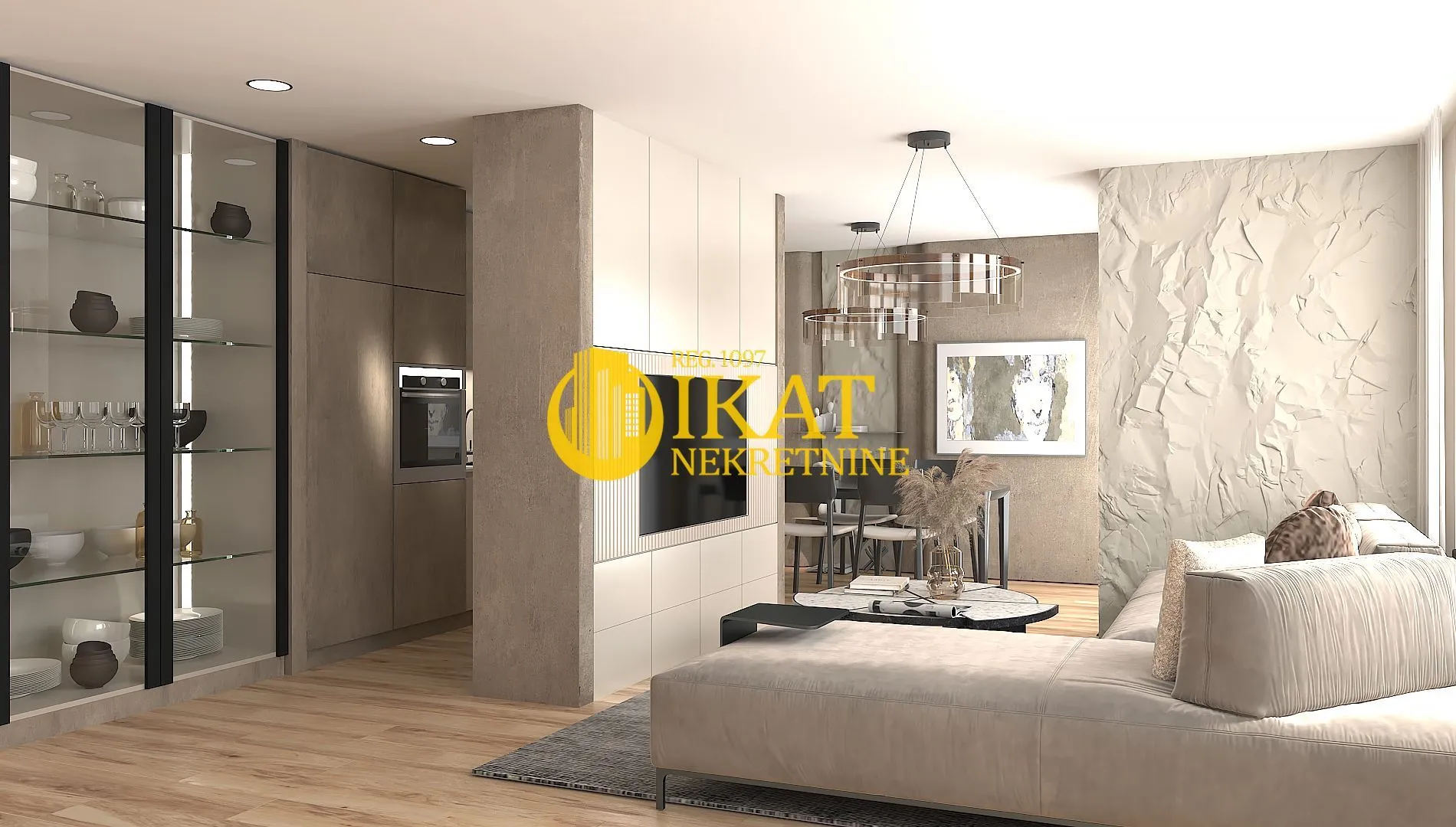 Sale, one bedroom apartment, 53m², Banovo Brdo, Beograd