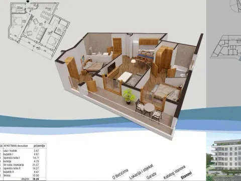 Prodaja, trosoban stan, 92m², Bečići, Budva - image 19