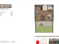 Prodaja, jednosoban stan, 46m2, Baošići, Herceg Novi