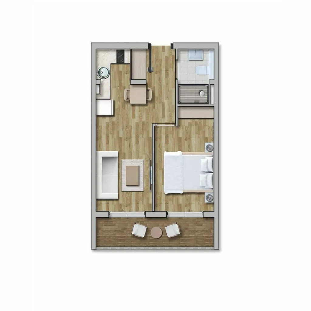 Prodaja, stan, 26m², Kavač, Kotor