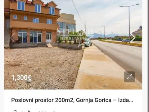 Poslovni prostor in Gornja Gorica