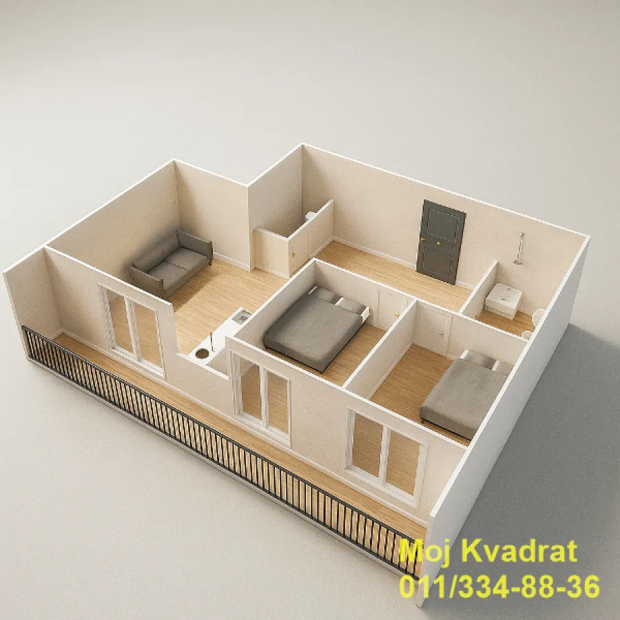 Sale, three bedroom apartment, 65m², Hadzipopovac, Palilula Sve Podlokacije