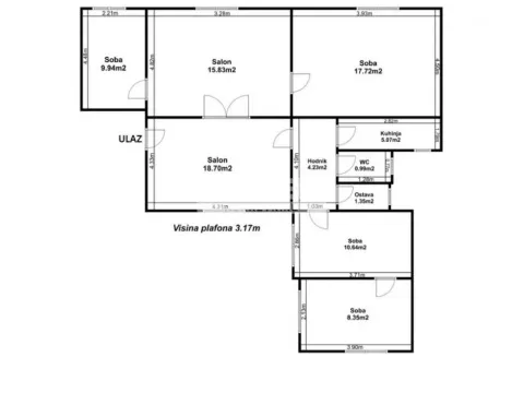 Izdavanje, stan, 87m², Stari Grad, Beograd - image 13