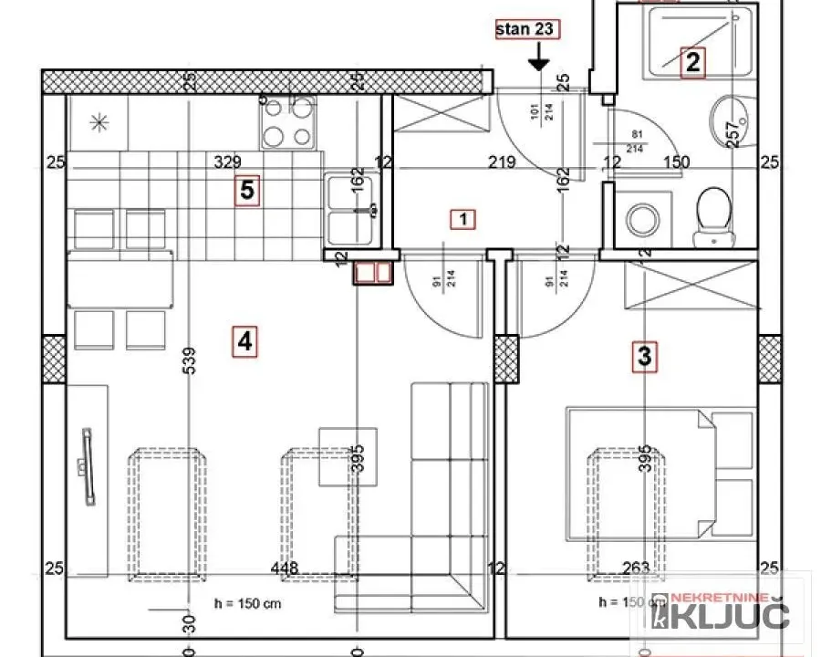 Prodaja, dvosoban stan, 39m², Podbara, Novi Sad Sve Podlokacije