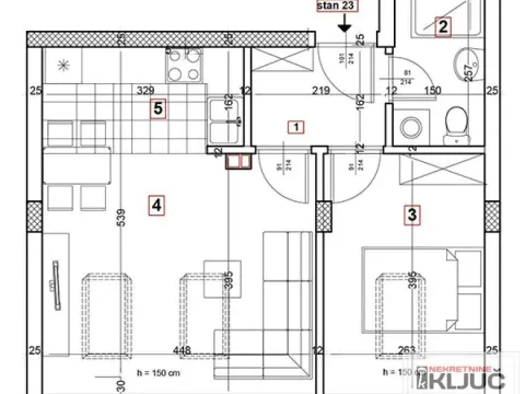 Prodaja, dvosoban stan, 39m², Podbara, Novi Sad Sve Podlokacije