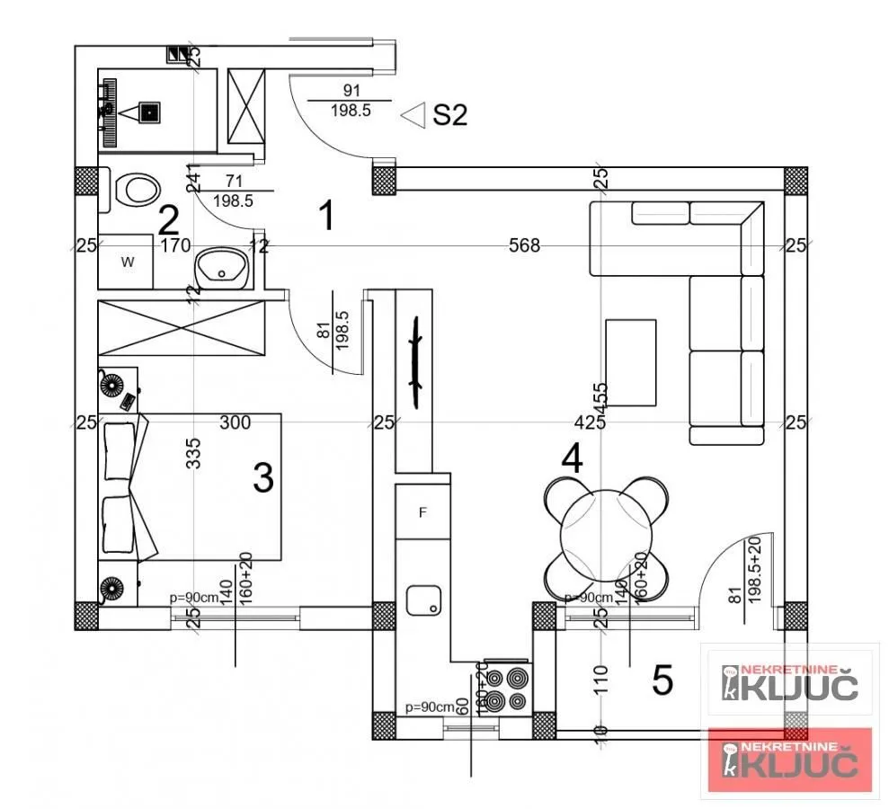 Sale, two bedroom apartment, 41m², Veternička rampa, Novi Sad Sve Podlokacije