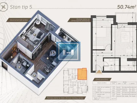 Prodaja, jednosoban stan, 52m², Centar, Jagodina - image 1