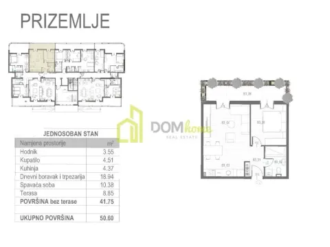 Prodaja, jednosoban stan, 51m², Tološi, Podgorica - image 4