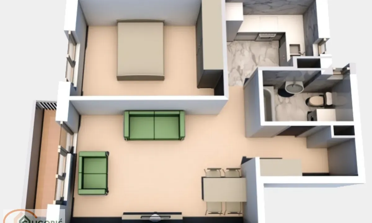 Prodaja, dvosoban stan, 51m², Cvetkova Pijaca, Zvezdara Sve Podlokacije