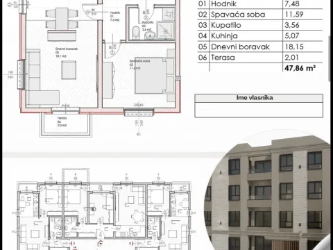 Sale, one bedroom apartment, 41m², Zabjelo, Podgorica - image 9