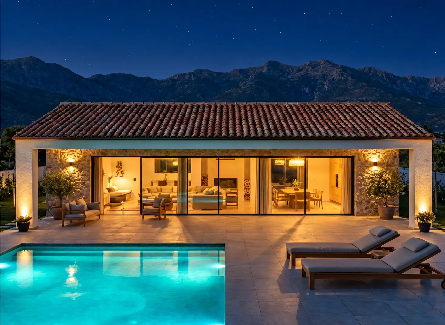 New 4-bedroom house, 175 m² on a 320 m² plot, private yard — Žvinje, Herceg Novi