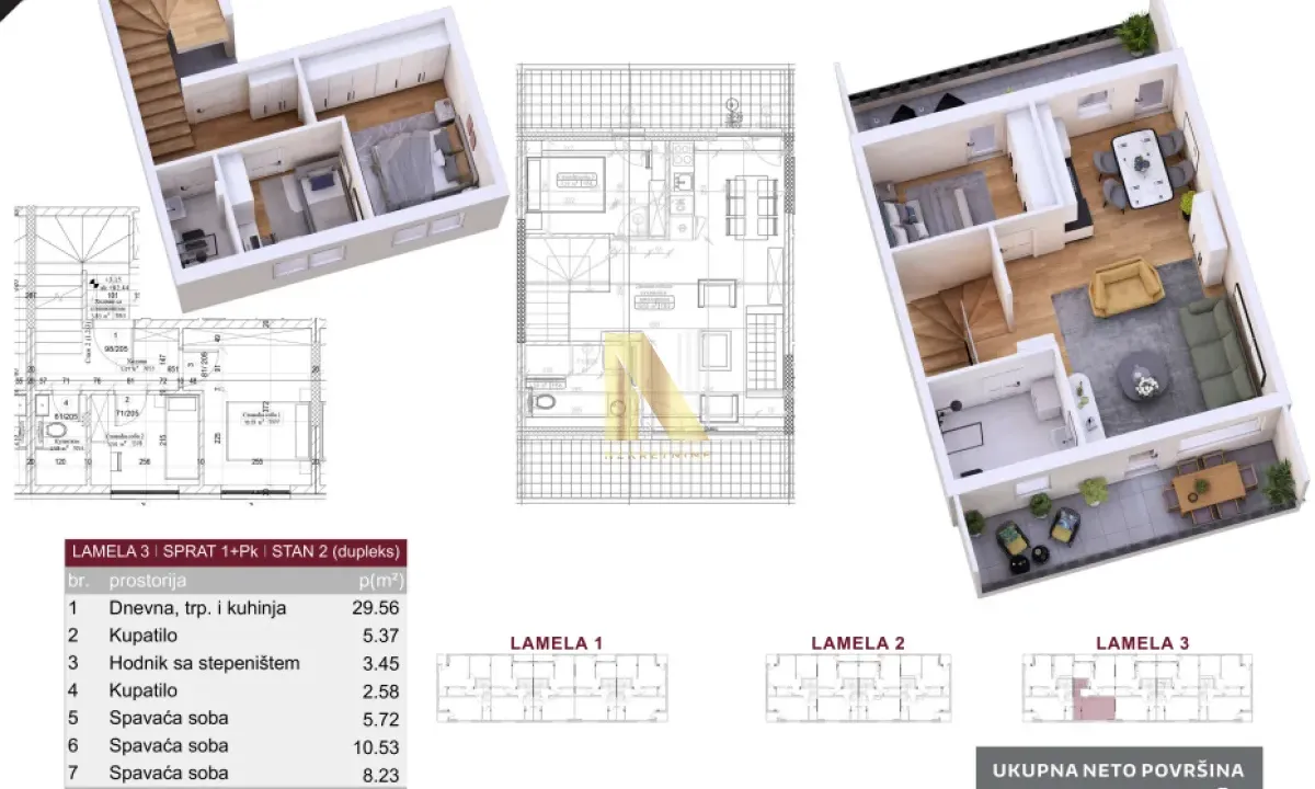 Prodaja, četvorosoban stan, 85m², Veternik, Novi Sad Sve Podlokacije