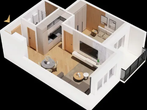 Prodaja, jednosoban stan, 42m², Srebrno jezero, Veliko Gradište - image 8