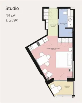 Sale, two bedroom apartment, 53m², Rafailovići, Budva - image 13