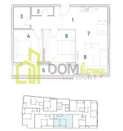 Sale, two bedroom apartment, 79m², Bar, Crna Gora