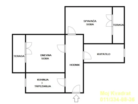 Prodaja, dvosoban stan, 65m², Kalenić Pijaca, Vračar Sve Podlokacije - image 9