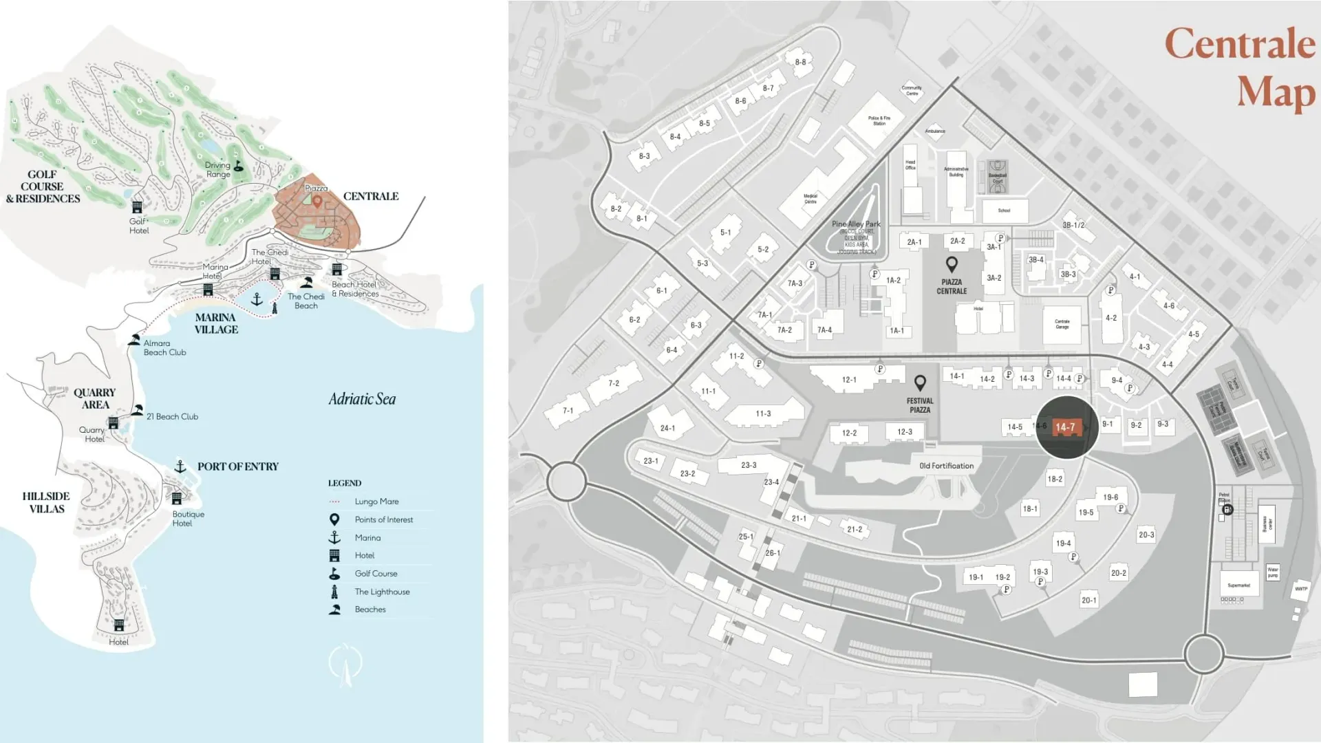 Prodaja, jednosoban stan, 60m², Luštica Bay, Tivat
