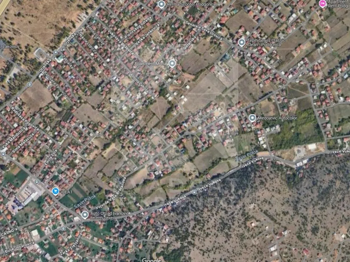 Prodaja, plac, 1684m², Masline, Podgorica