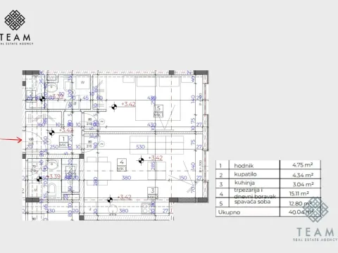 Prodaja, jednosoban stan, 40m², Donja Lastva, Tivat - image 7