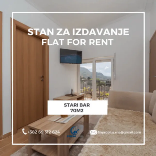 Rent, apartment, 70m², Stari Bar, Bar