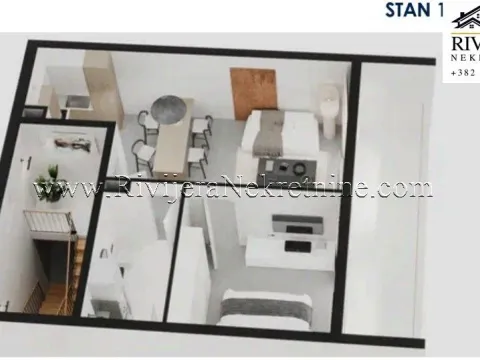 Prodaja, jednosoban stan, 57m², Tivat, Crna Gora - image 5