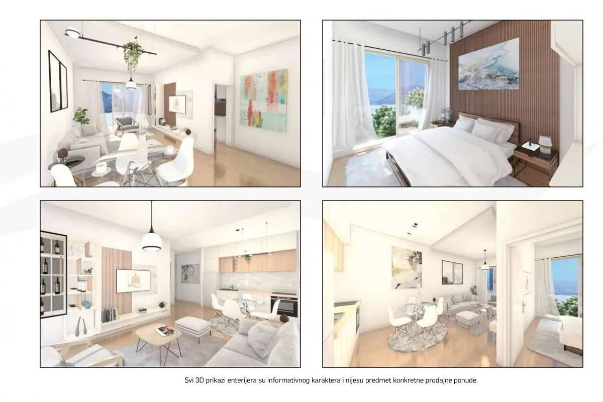 Prodaja, dvosoban stan, 51m², Dobrota, Kotor