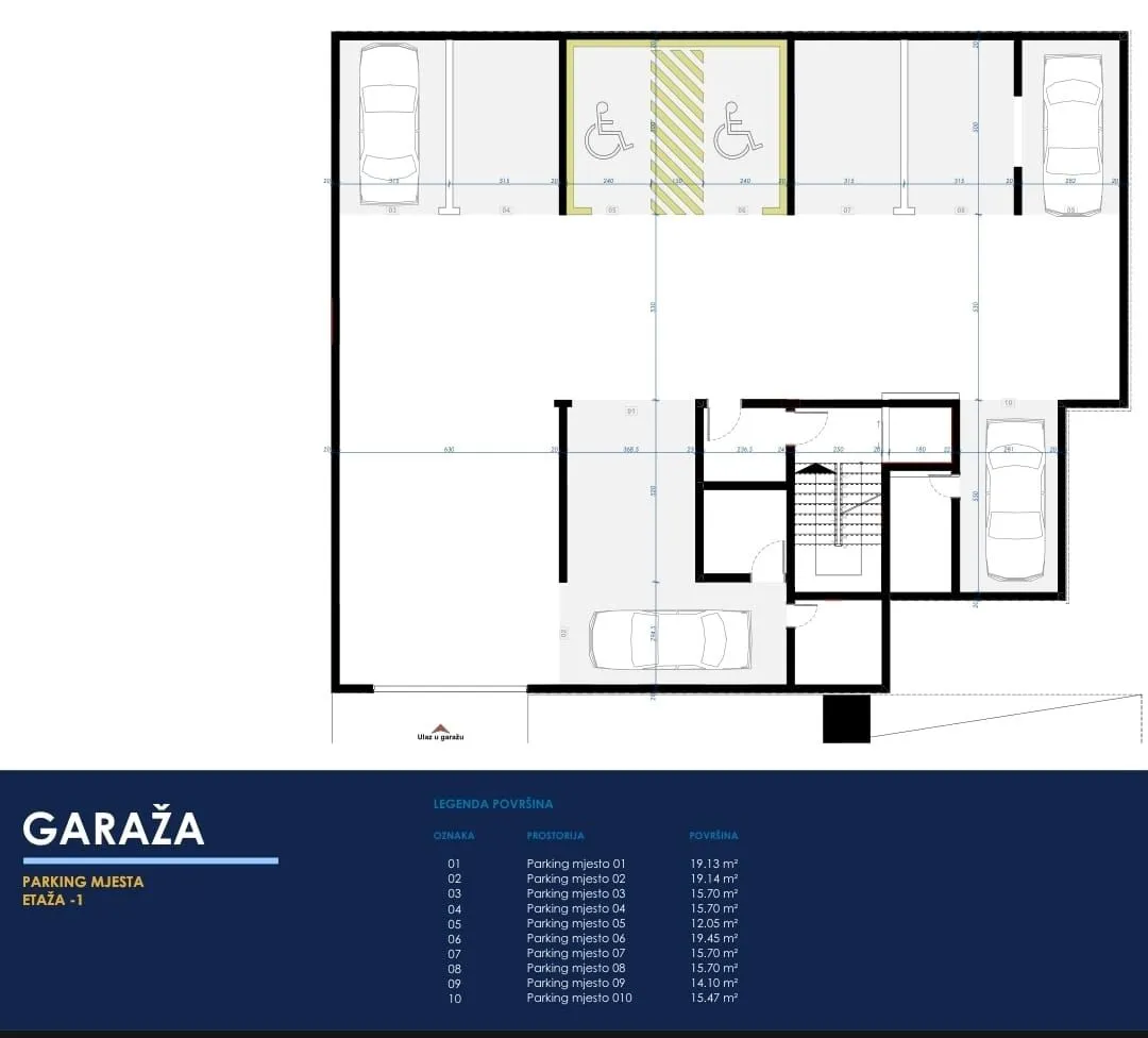 Prodaja, jednosoban stan, 50m², Dahna, Podgorica