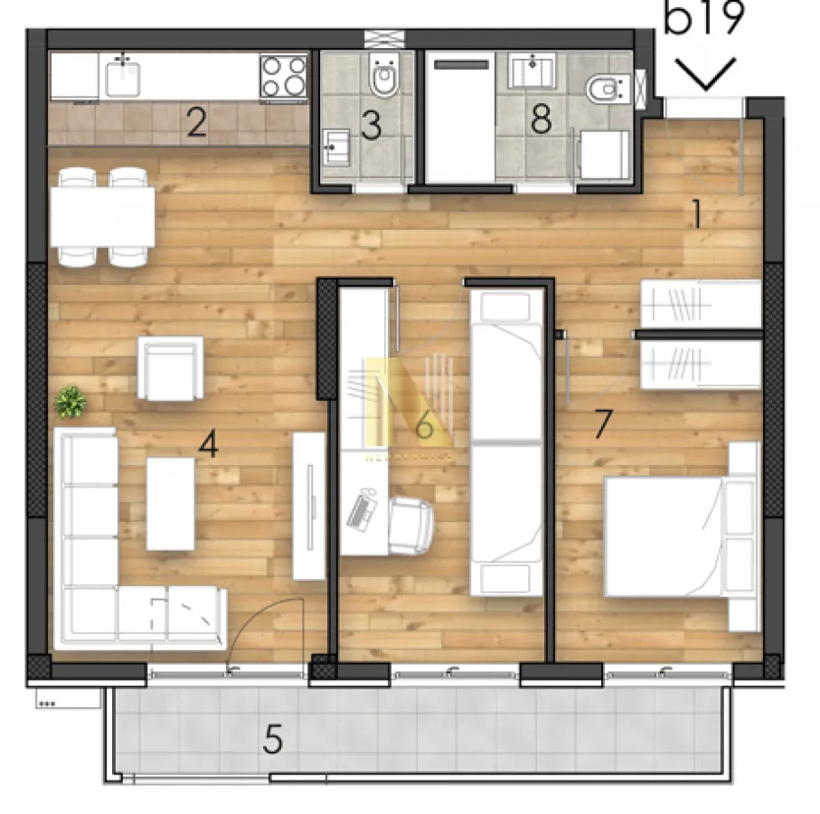 Prodaja, trosoban stan, 69m², Bagljaš, Zrenjanin