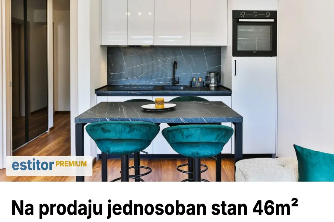 Prodaja, jednosoban stan, 46m², Centar, Budva