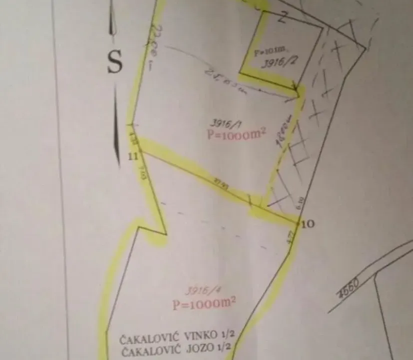 Sale, land lot, 800m², Bjeliši, Bar