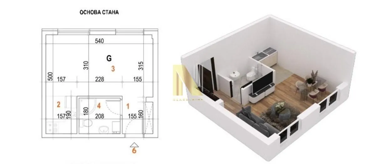 Prodaja, garsonjera, 26m², Telep, Novi Sad Sve Podlokacije