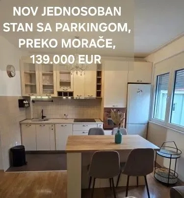 Prodaja, jednosoban stan, 43m², Dalmatinska ulica, Podgorica