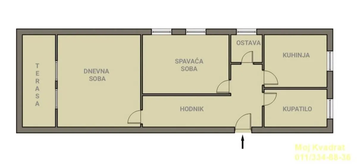 Sale, two bedroom apartment, 60m², Višnjička Banja, Palilula Sve Podlokacije