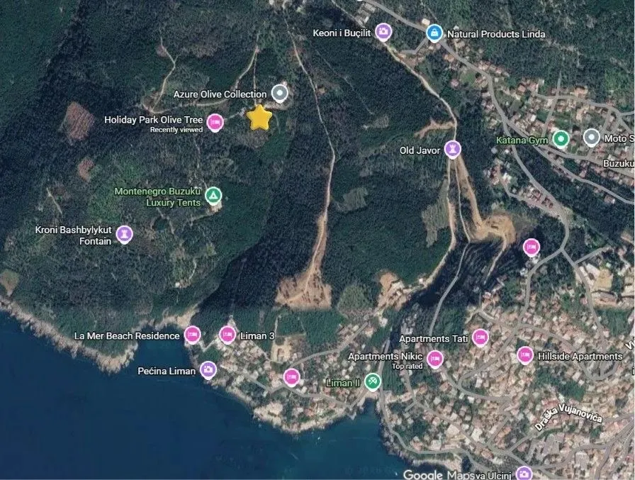 Prodaja, plac, 600m², Liman, Ulcinj
