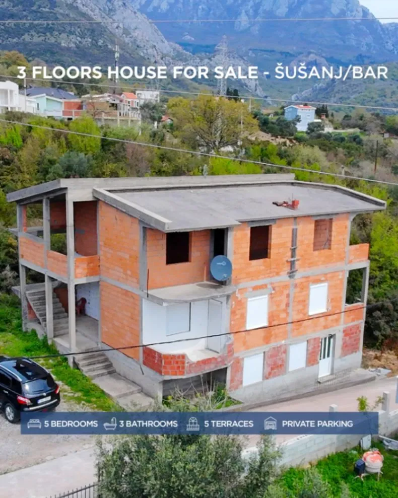 Sale, house, 187m², Šušanj, Bar