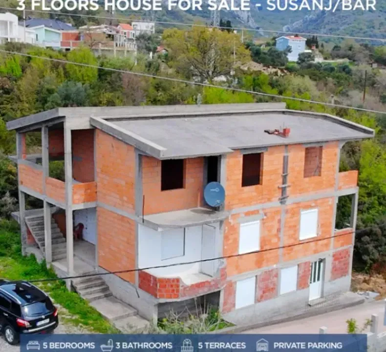Sale, house, 187m², Šušanj, Bar