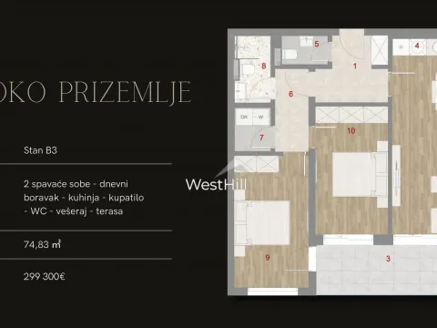 Sale, one bedroom apartment, 46m², Kotor, Crna Gora - image 10