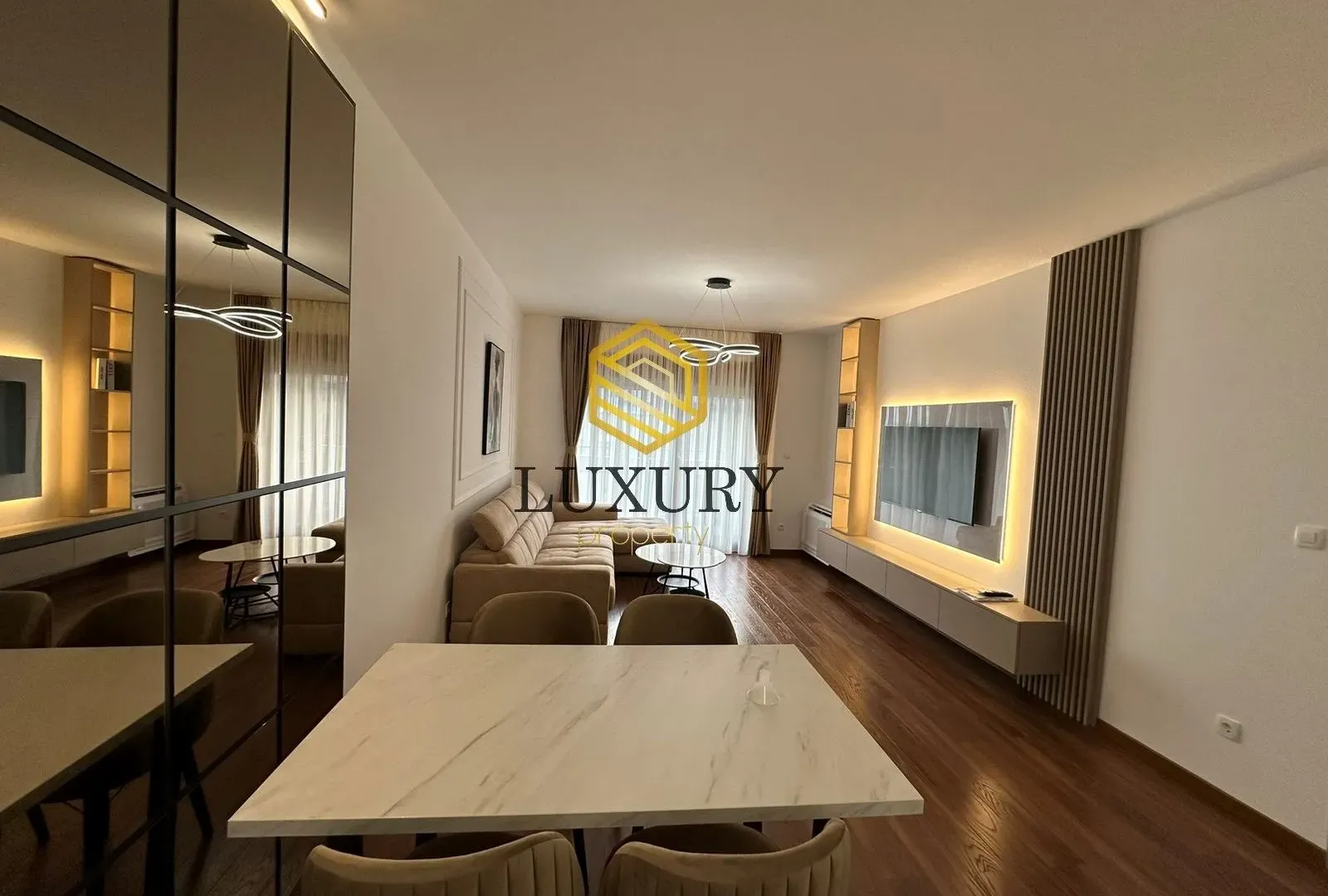 Rent, one bedroom apartment, 72m², Master Kvart, Podgorica