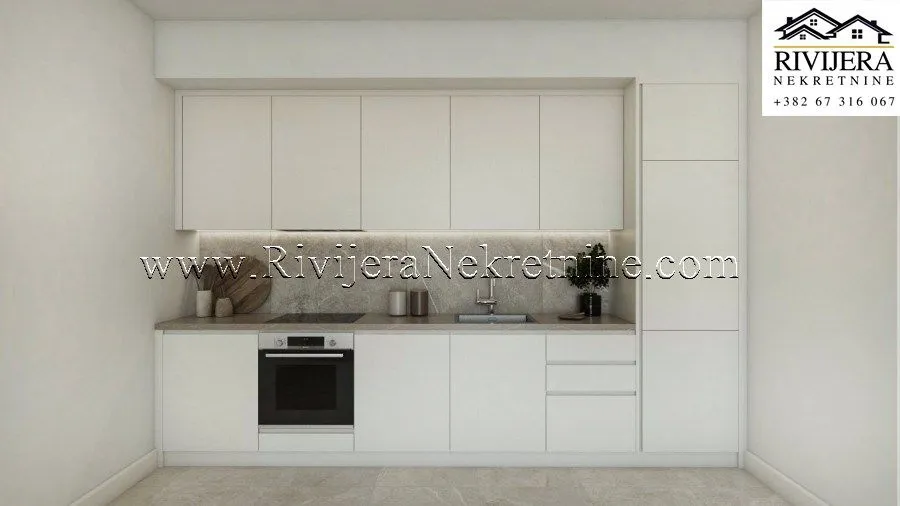 Prodaja, jednosoban stan, 56m², Luštica Bay, Tivat
