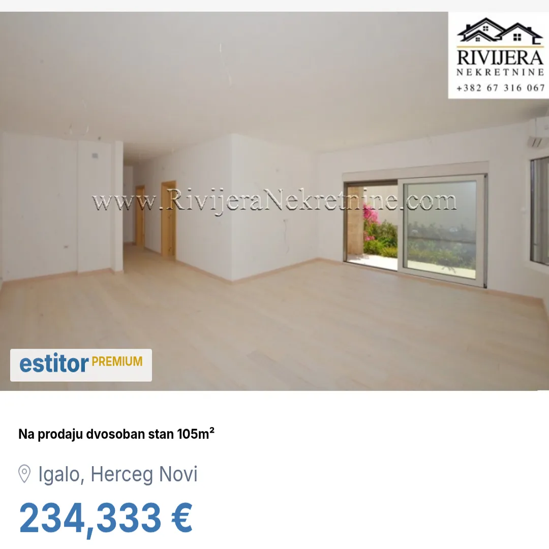 Sale, two bedroom apartment, 105m², Igalo, Herceg Novi
