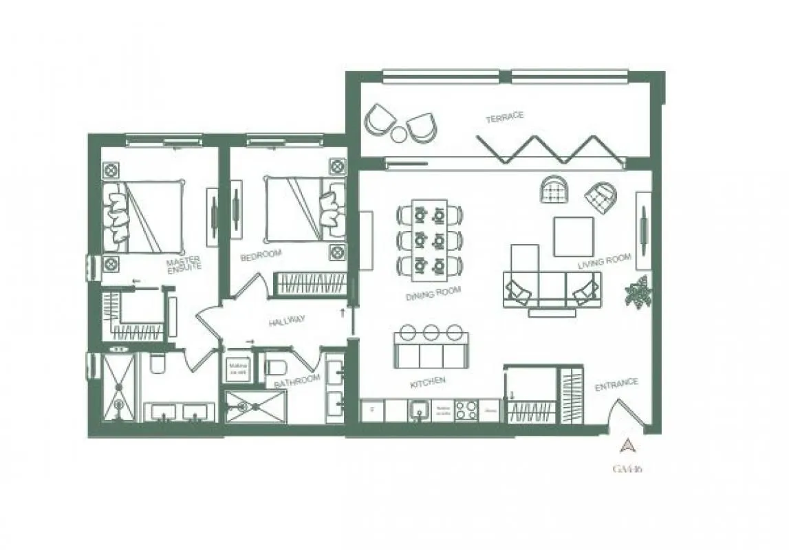 Prodaja, dvosoban stan, 109m², Luštica, Tivat