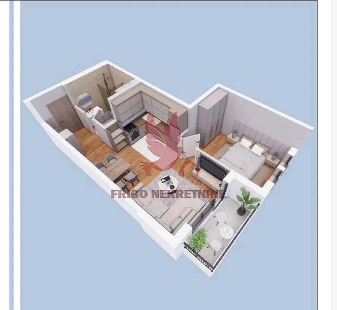 Sale, two bedroom apartment, 48m², Mladenovac, Beograd