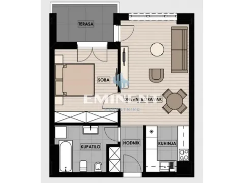 Izdavanje, dvosoban stan, 54m², Novi Beograd Blok 65, Novi Beograd Sve Podlokacije - image 17