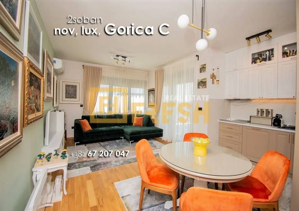 Prodaja, dvosoban stan, 64m², Gorica C, Podgorica