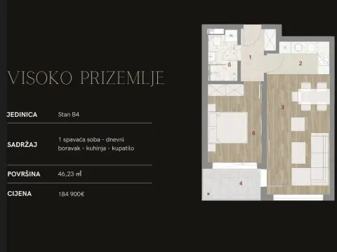 Sale, two bedroom apartment, 59m², Muo, Kotor - image 8